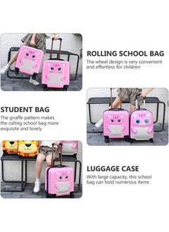 Generic Travel Kid's Luggage 18inch Carry on Hard Side Upright Cartoon Wheeled Suitcases  - Image 5