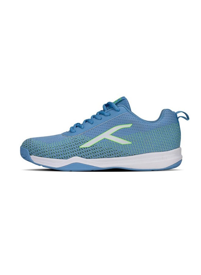 HUNDRED Unisex-Adult Blade Lite Badminton Shoes (Non Marking) | Also Perfect for Squash, Table Tennis, Volleyball, Basketball & Indoor Sports | Lightweight & Durable (Blue/Lime Green/White,7 UK) - pzsku/ZCBD898743448F3E20059Z/45/_/1740982624/c84673d8-60ef-4796-ac7b-09e5000cae9c