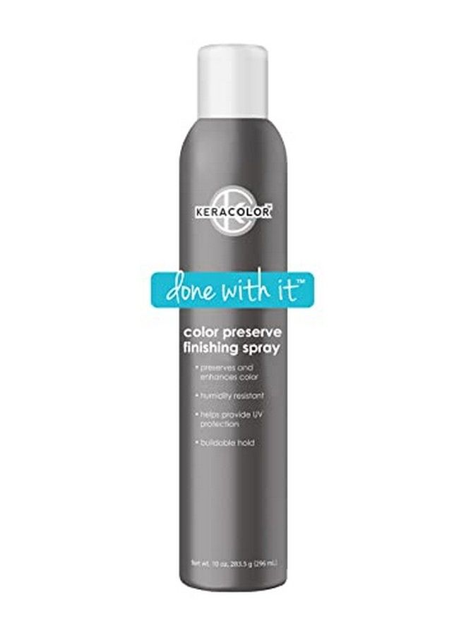 KERACOLOR Color Preserving Finishing Hair Spray With Coconut & Castor Oil For All Hair Types Uv Protection While Fighting Humidity 10 Fl. Oz. - Image 3