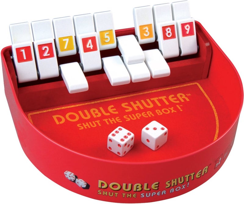 blue orange Double Shutter Shut The Box Dice Game, Fun Math and Strategy Family Game by Blue Orange Games- 1 to 4 Players for Ages 8+ - Image 5