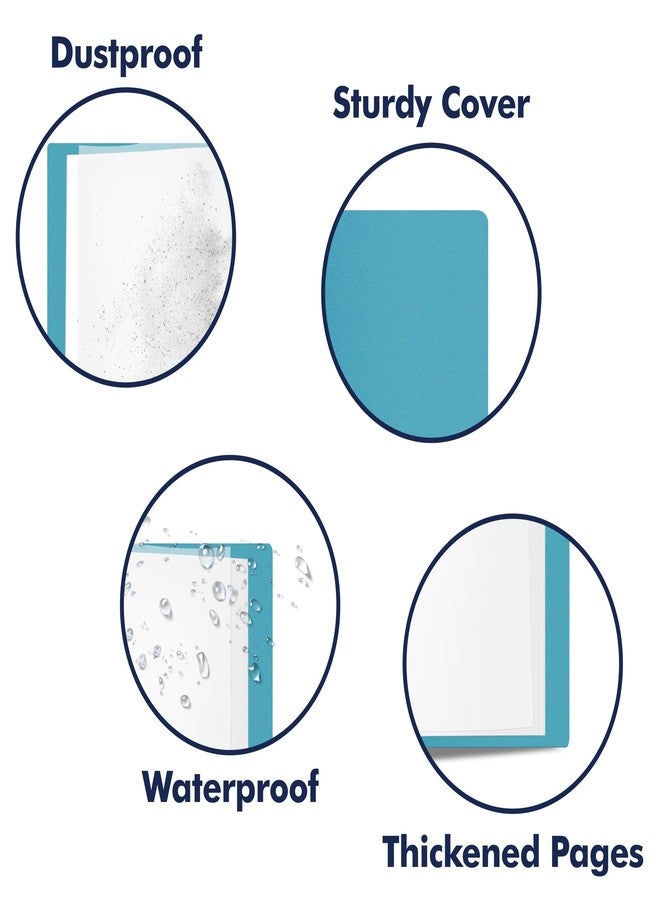 Vantasii Art Portfolio Folder, 40 Clear Pockets Acqua Paper Protectors Display 80 Pages Clear Presentation Book for Artworks, Letters, Report Sheets, Documents (Can Accommodate 8.5” x11 11/16”) - Image 5