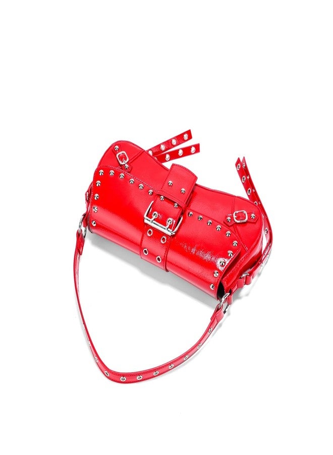 FrexCheng Cute Y2K Purse - Shoulder Bag with Chain Strap, Versatile Handbag for Women, Perfect for Daily Use, Parties & Travel (Red-2) - Image 2
