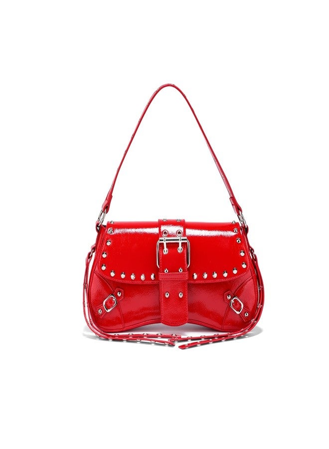 FrexCheng Cute Y2K Purse - Shoulder Bag with Chain Strap, Versatile Handbag for Women, Perfect for Daily Use, Parties & Travel (Red-2) - Image 3