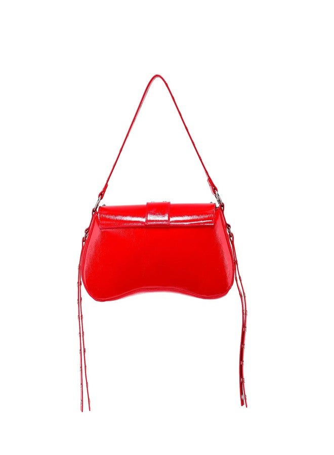 FrexCheng Cute Y2K Purse - Shoulder Bag with Chain Strap, Versatile Handbag for Women, Perfect for Daily Use, Parties & Travel (Red-2) - Image 4