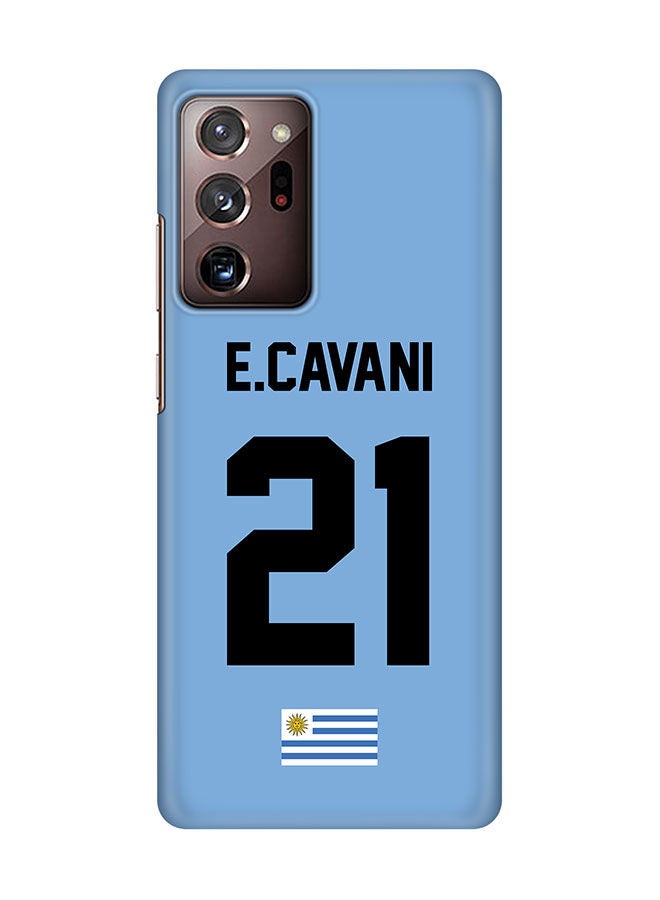 Stylizedd غطاء نحيف لجهاز سامسونج جالكسي نوت 20 ألترا - سلسلة سناب كلاسيك - غطاء موبايل صلب من مادة PC بلمسة نهائية غير لامعة - أوروغواي - اللاعب - إيدنسون كافاني - Image 1