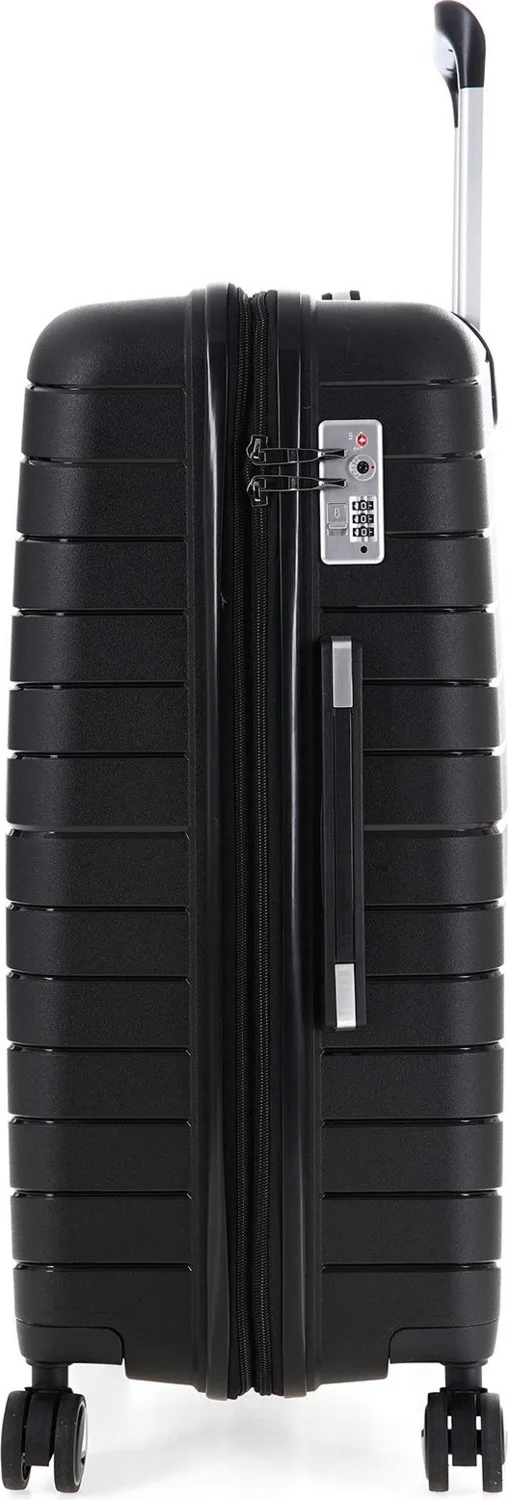 S-Invalid Brand Name 5242 Polypropylene Battal & Bellows 3-Piece Suitcase Set