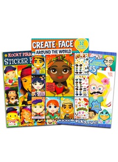 Bendon Publishing Make a Face Sticker Books for Boys Kids Toddlers - Set of 3 Jumbo Books with Over 90 Faces and 750 Stickers (Sticker Face Activity Set)  - Image 5