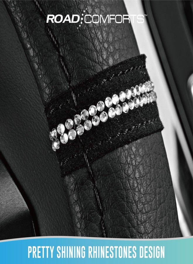 Road Comforts Leopard Steering Wheel Cover - Made with PVC Leather - Anti-Slip, Universal Fit 14 1/2 inches to 15 inches - Image 5