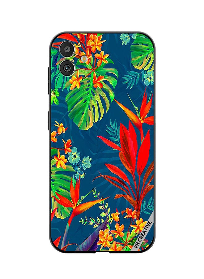 VR CREATIVE Protective Case Cover For Samsung Galaxy F14 Flower Design Multicolour - Image 1