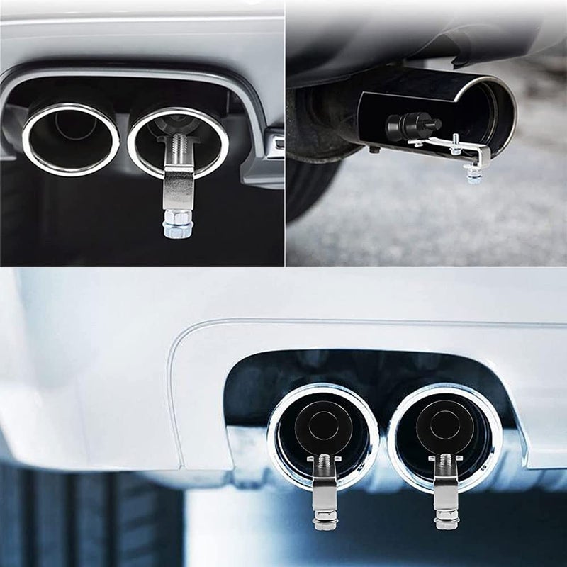 Middrivr 2PCS Car Turbo Whistle, Aluminum Alloy Universal Turbo Whistle, XL Size Aluminum Alloy Universal Turbo Sound Exhaust Muffler Pipe Whistle Car Roar Make (Black) - Image 5