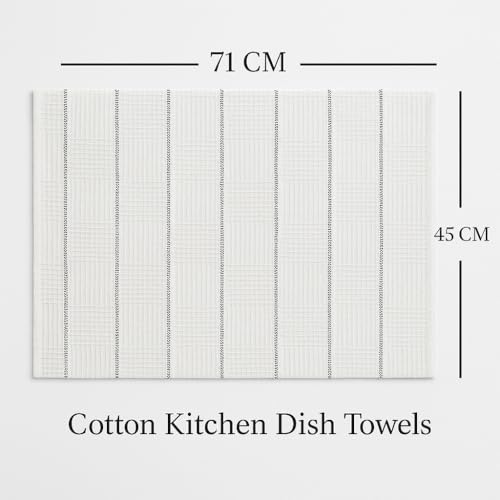 Bhoomi Impex 100% Cotton Multi-Purpose Kitchen Cleaning Cloth – Wet & Dry Use – 18 x 28 Inches (Set of 2) – Solid White Towel for Mopping, Dusting, and General Cleaning - Image 3