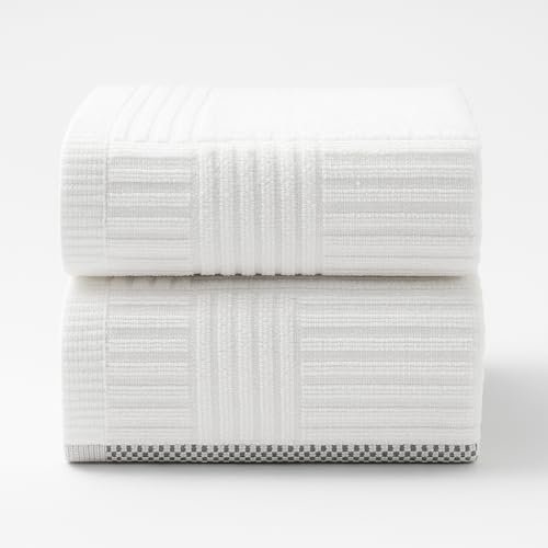 Bhoomi Impex 100% Cotton Multi-Purpose Kitchen Cleaning Cloth – Wet & Dry Use – 18 x 28 Inches (Set of 2) – Solid White Towel for Mopping, Dusting, and General Cleaning - Image 1