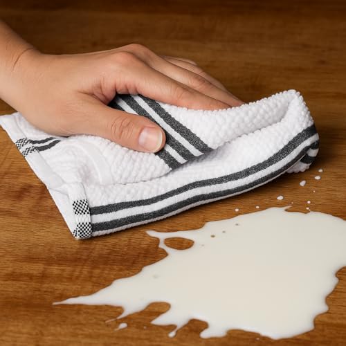 Bhoomi Impex 100% Cotton Multi-Purpose Kitchen Cleaning Cloth – Wet & Dry Use – 18 x 28 Inches (Set of 2) – Solid White Towel for Mopping, Dusting, and General Cleaning - Image 2