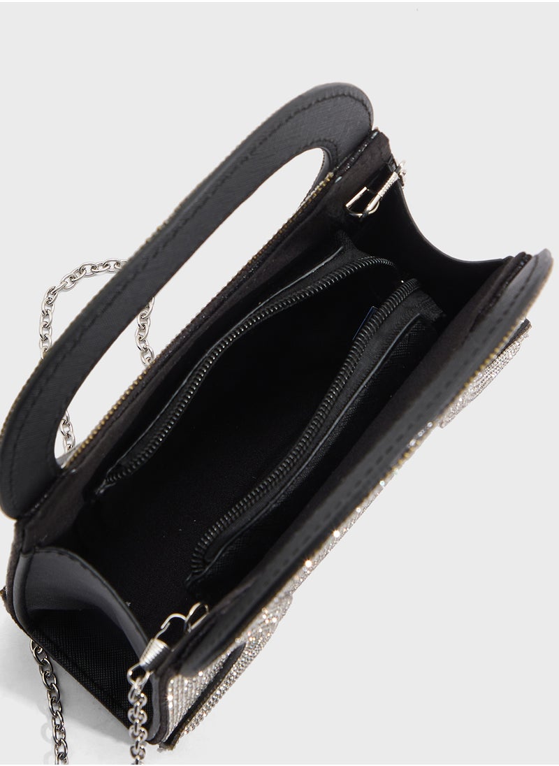 Ella Limited Edition Ladies Sparkly Clutch Bag  - Image 5