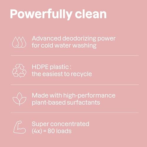 ATTITUDE Baby Laundry Detergent Liquid, EWG Verified, Safe for Baby Clothes, Infant and Newborn, Vegan and Naturally Derived Washing Soap, HE Compatible, Unscented, 80 Loads, 67.6 Fl Oz - Image 4