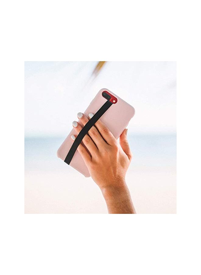 Delfino Phone Loops Phone Loops Phone Grip Finger Strap Accessory for Mobile Cell Phone (Black) - Image 3