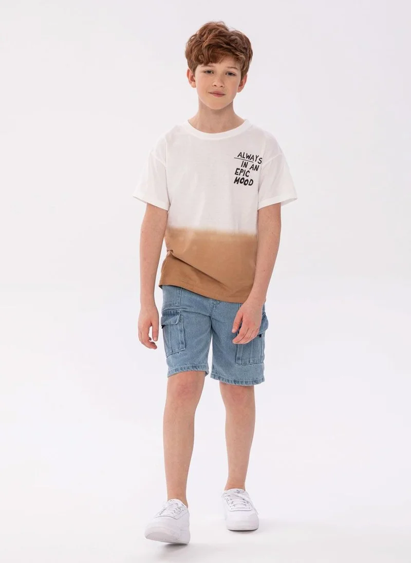 MINOTI Kids Boys Denim Combat Short