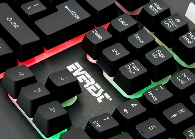 Everest KMX-99 Rainbow Backlit Gaming Keyboard + Mouse