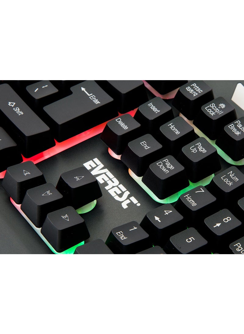 Everest - KMX-99 Rainbow Backlit Gaming Keyboard + Mouse - Image 1
