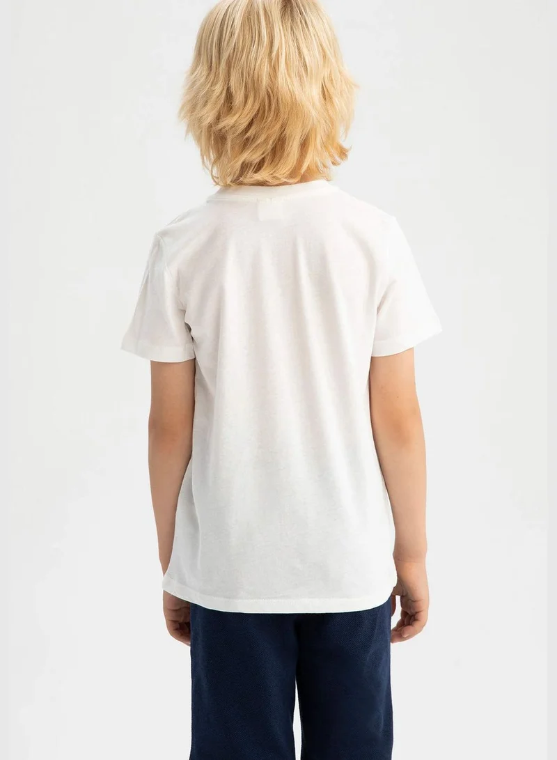 DeFacto Regular Fit Short Sleeve Tiger Print T-Shirt