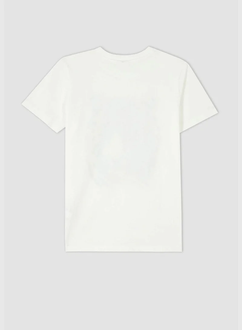 DeFacto Regular Fit Short Sleeve Tiger Print T-Shirt