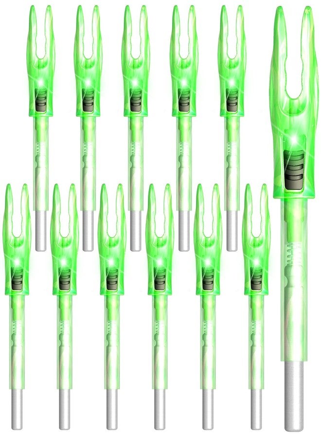 XHYCKJ 6/12PCS G Lighted Nocks for Arrows with .165 .204 .233 .244 .246 Inside Diameter Bolts with X, H, S, GT Bushings (6, Green) - Image 1