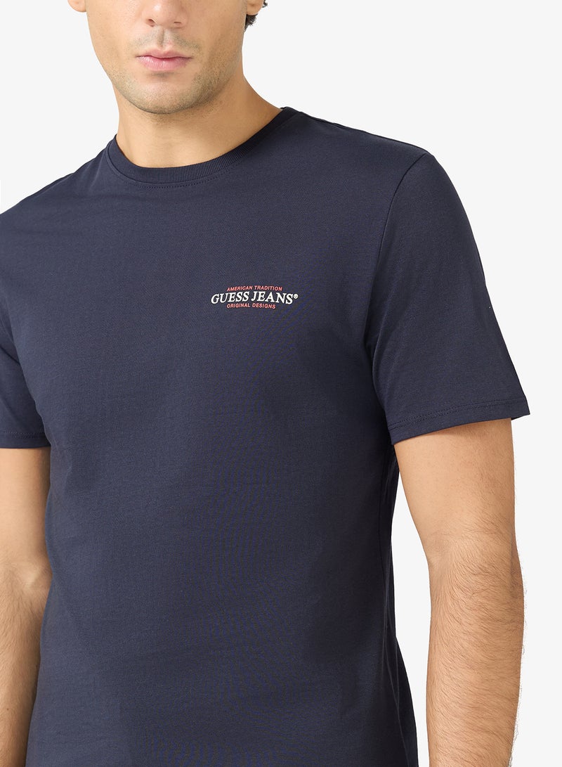 جس تي شيرت كاجوال بياقة دائرية - Image 3