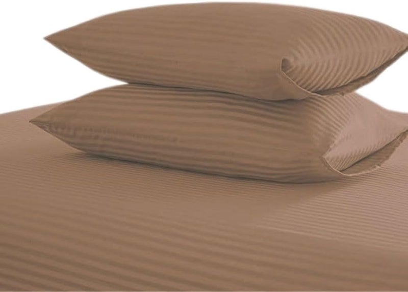 Bedding Zone Standard Pillowcase Set - Dark Brown - Image 1