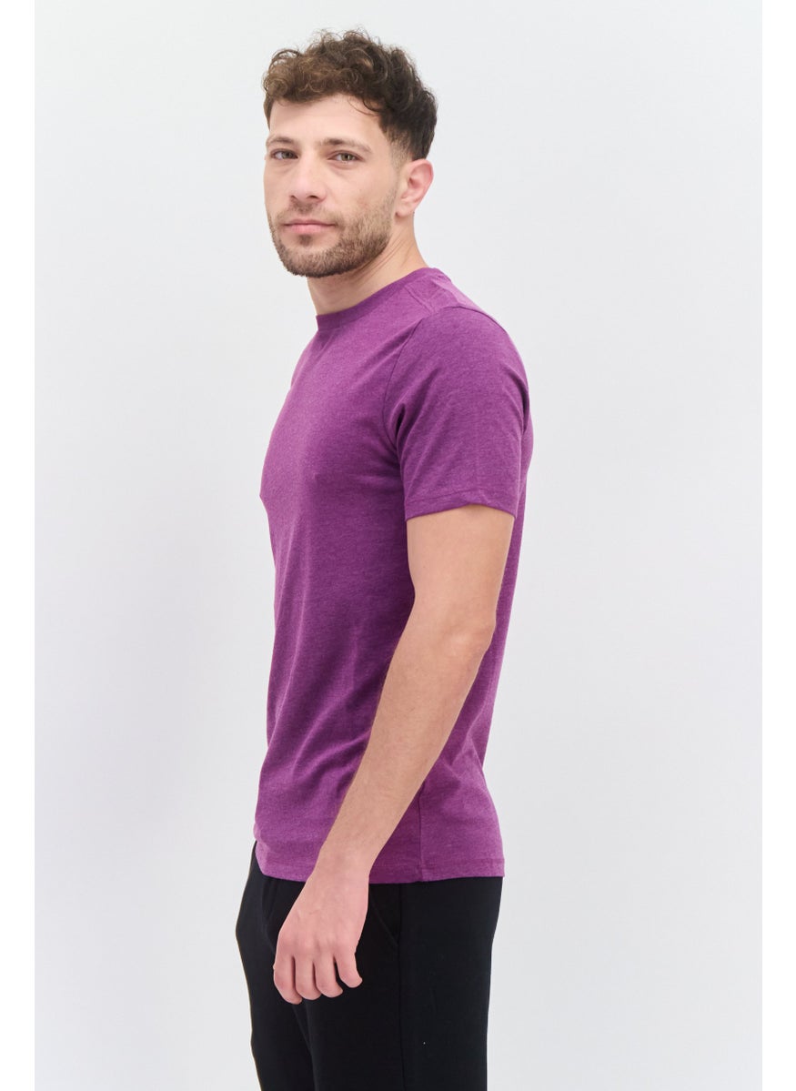 Men Sportswear Fit Short Sleeves Outdoors T-Shirt, Purple - pzsku/ZCBD9604EE71E1023A1A1Z/45/_/1737642046/2f897ffe-9751-4ddb-9ee4-78d4c1154442