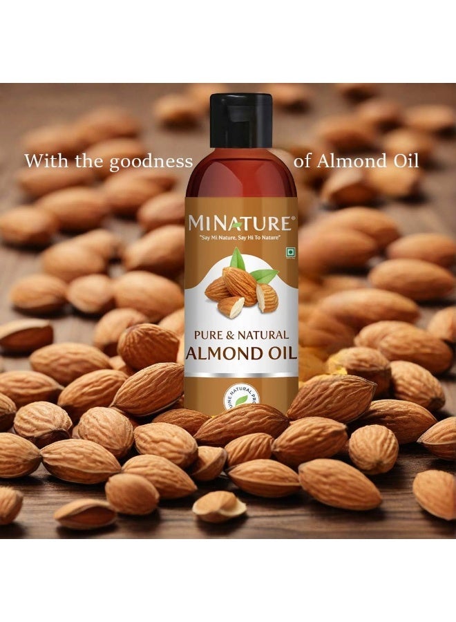 mi nature Almond Oil | Badam Tail | For Edible | For Hair care | Light & Non Sticky | Pure & Natural Plant Derived |100ml (3.38 fl oz) - Image 2