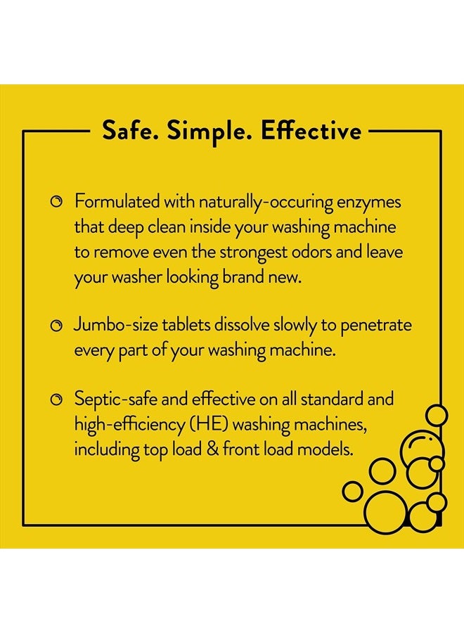 MOLLY'S SUDS Washing Machine Cleaner | Removes Odors & Grime from Front & Top Loader Machines, Including HE (Citrus - 10 Tablets) - Image 3