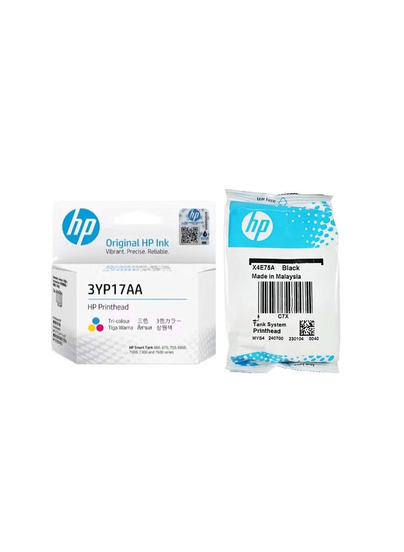 HP رأس الطباعة الأسود XE475A و اللون 3YP17A لطابعات HP سمارت تانك 720/725 / 750/790 / 795 - Image 1