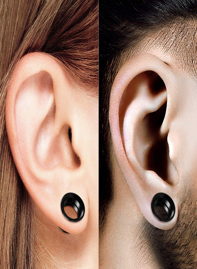 BIG GAUGES Pair of Internally Threaded Surgical Steel Black Double Flared Piercing Jewelry Stretcher Ear Plug Earring Lobe Tunnel, Stainless Steel,Steel, - Image 5