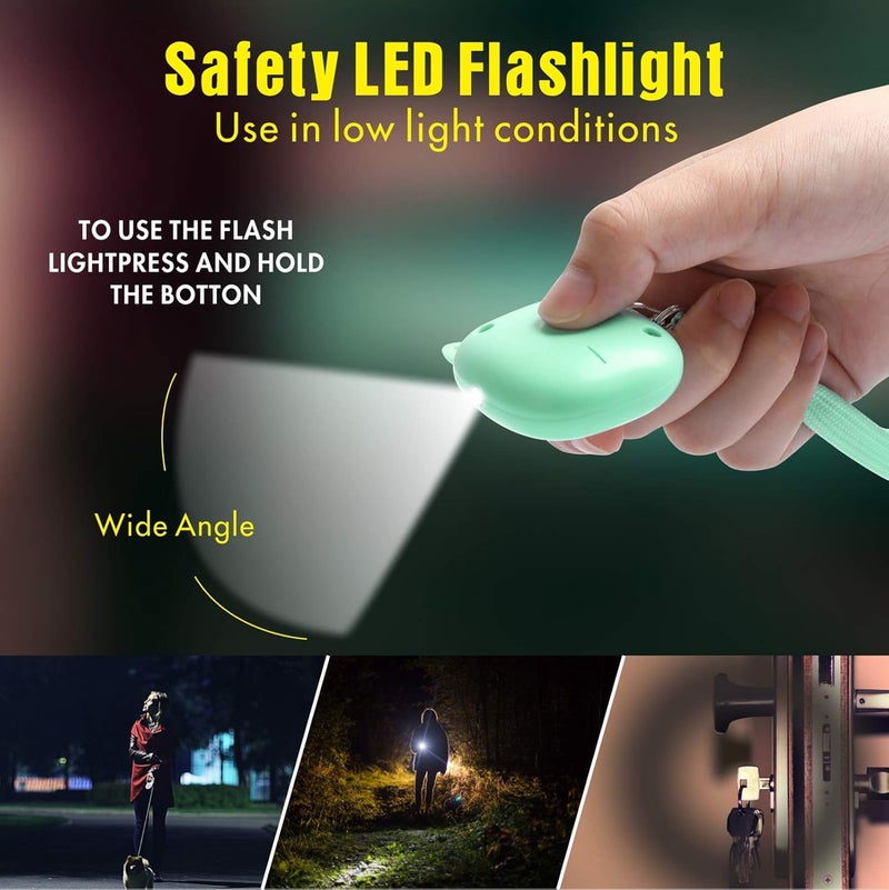 VIGOROAD Safe Sound Personal Alarm,5 Pack130 dB Loud Siren Song Emergency Self-Defense Security Alarm Keychain with LED Light, Personal Sound Safety Siren for Women, Men, Children, Elderly (Multicolor) - Image 3