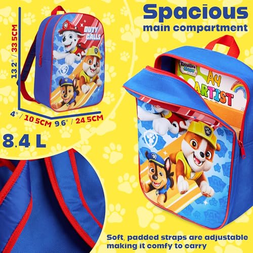 Get Trend Paw Patrol Mini Backpack Kids Toddlers 13x9â€ Rucksack Kindergarten Bag Preschool Sports Travel Backpacks 3+ Gifts for Kids (Blue Paw Patrol) - Image 3