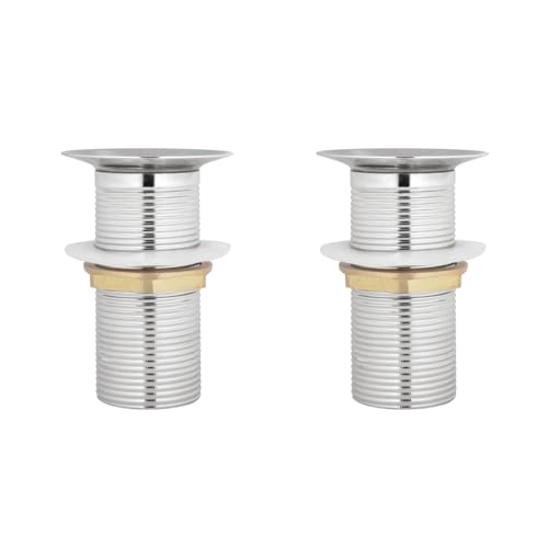 Johnson Bathrooms Johnson Stainless Steel 2.5 inch 92.5 mm Waste Coupling (Pack of 2) | Full Thread Waste Coupling for Wash Basins| Chrome Drain Outlet | 1 Year Warranty - Image 1