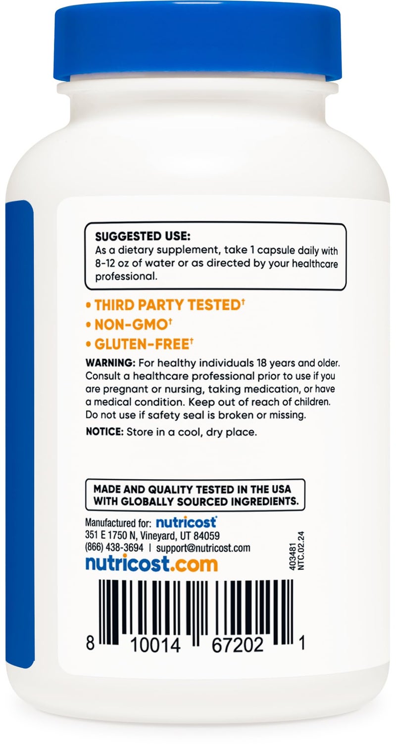 Nutricost Pterostilbene 100mg, 120 Capsules - Non-GMO, Gluten Free - Image 4