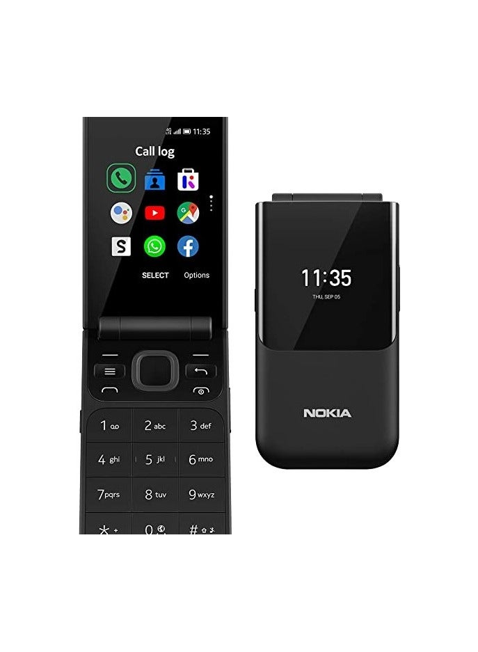 نوكيا 2720 Flip Dual SIM Black 4GB 512MB RAM 4G LTE - Image 2