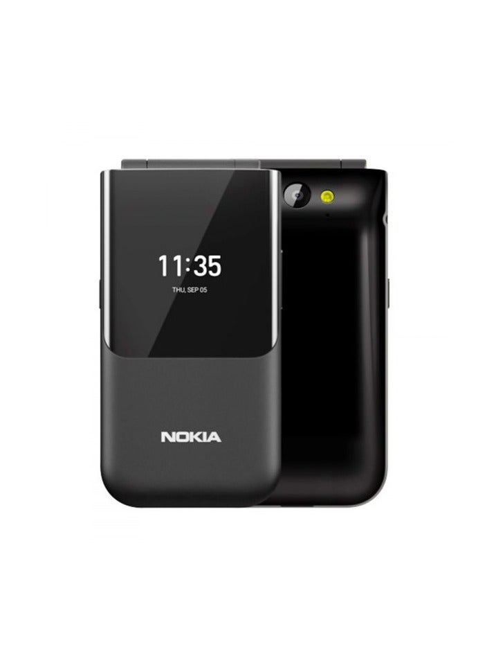 نوكيا 2720 Flip Dual SIM Black 4GB 512MB RAM 4G LTE - Image 1