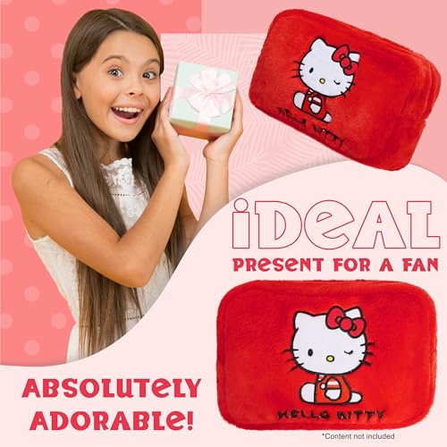 Hello Kitty حقيبة مكياج هالو كيتي اللطيفة، حقيبة سفر فاخرة، حقيبة تجميل مزودة بسحاب، حقيبة أدوات تجميل للنساء والمراهقات والفتيات، هدية لها - Image 3