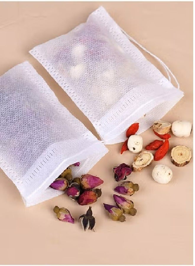 NQOOH 200-Pack White Tea Bags Filter Cloth Tea Infuser Bags 10x8cm - Image 2