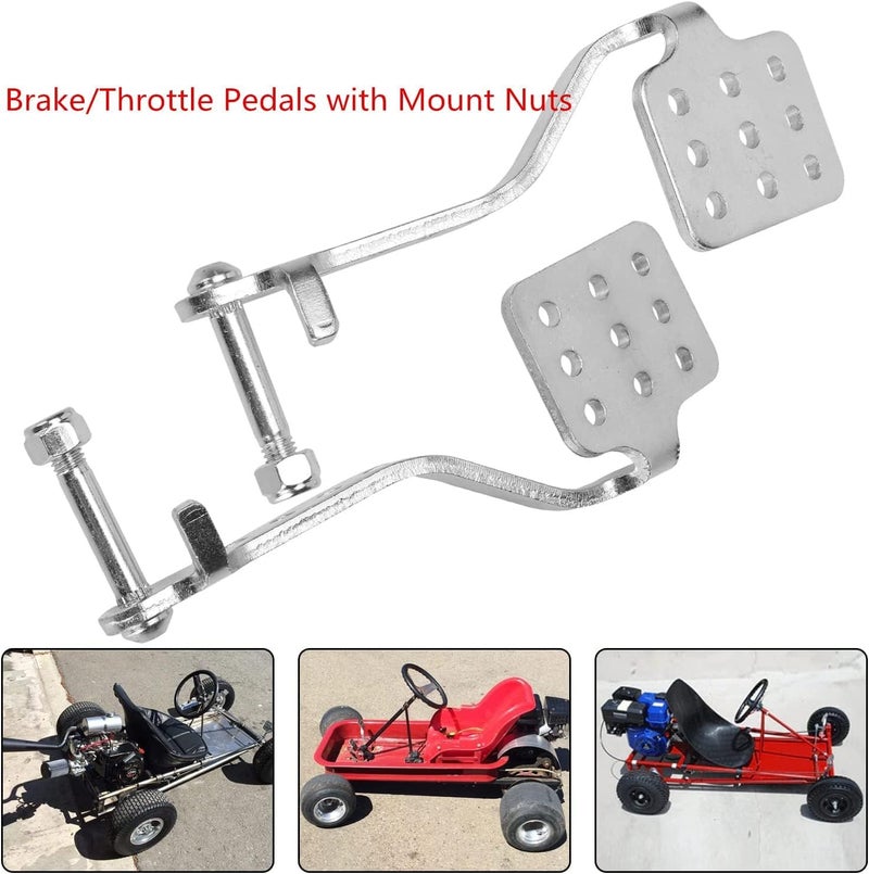Viefow Go Kart Brake & Throttle Pedals with - Image 4