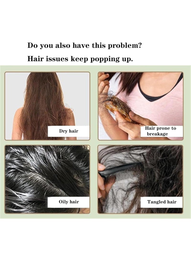 طبيعة صابون شامبو نيتشر تراينجل، شامبو نيتشر سفن جرين للنساء والرجال، صابون عشبي للعناية بالشعر، صابون شامبو صلب نباتي، منظف لطيف ومهدئ ومقوي ومغذي للشعر - Image 2