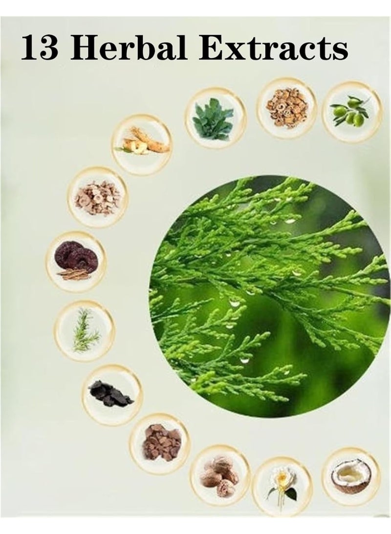 طبيعة صابون شامبو نيتشر تراينجل، شامبو نيتشر سفن جرين للنساء والرجال، صابون عشبي للعناية بالشعر، صابون شامبو صلب نباتي، منظف لطيف ومهدئ ومقوي ومغذي للشعر - Image 3