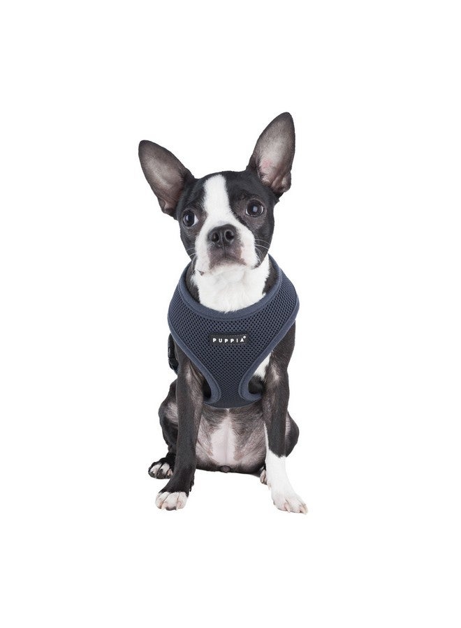 PUPPIA Authentic Puppia Soft Harness, Grey, Medium - Image 3