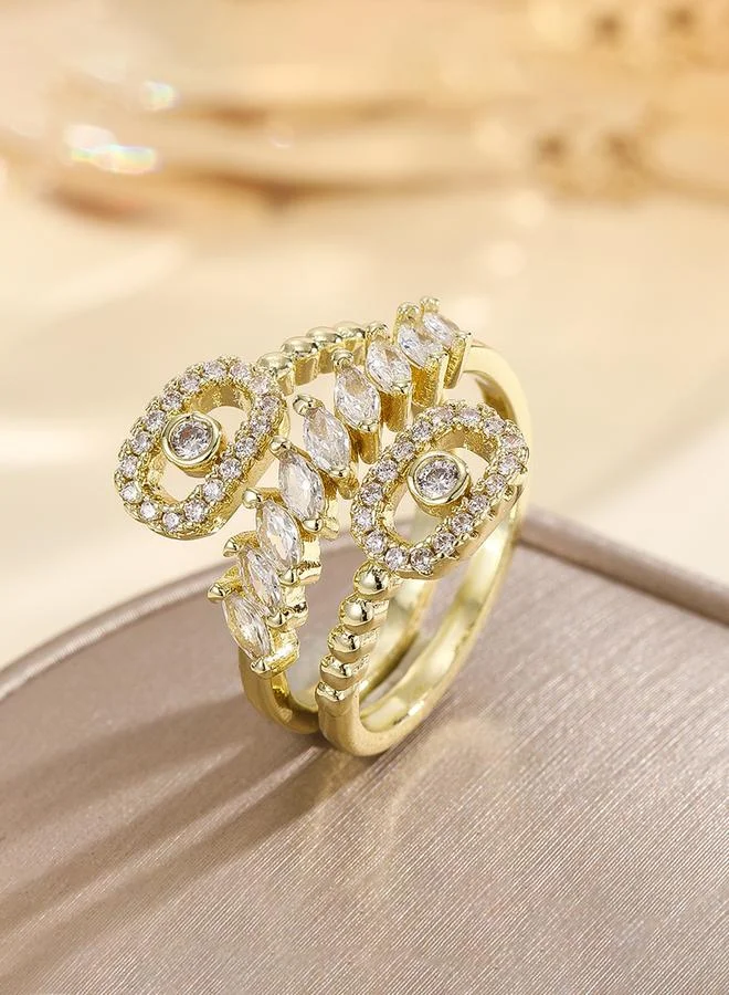 Take Two Gold Embellished Ring