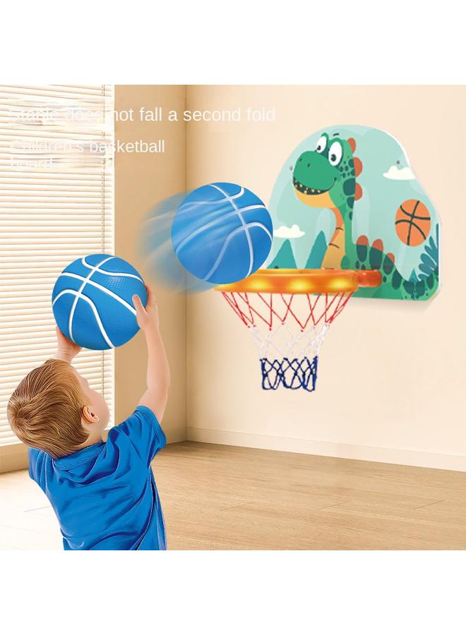 الأزرق جي دبليو <التنوير الرياضي> كرة السلة للأطفال لعبة إطار إطلاق نار الطفل الداخلي المضيء إطار الألعاب الرياضية - Image 3