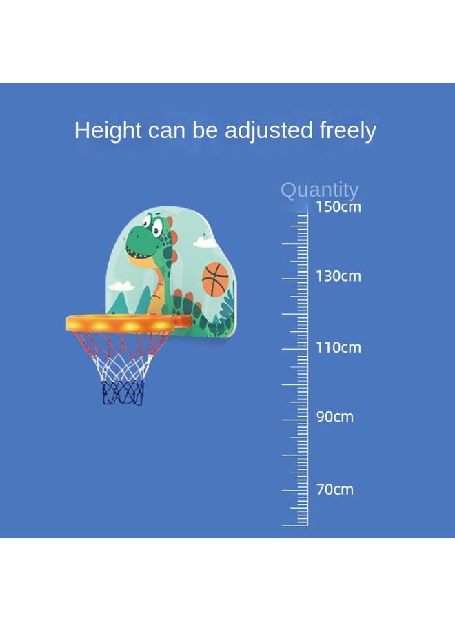 الأزرق جي دبليو <التنوير الرياضي> كرة السلة للأطفال لعبة إطار إطلاق نار الطفل الداخلي المضيء إطار الألعاب الرياضية - Image 5