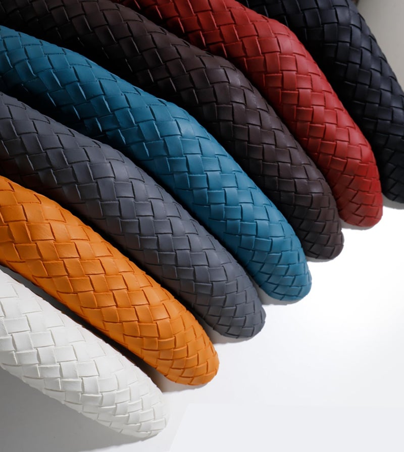 PartsTo Quick Install Braided Pattern Nappa Leather Steering Wheel Grips,Woven Texture Car Steering Wheel Cover,for Women,for 14 to 15.5 inches Sedan Coupe SUV - Image 5