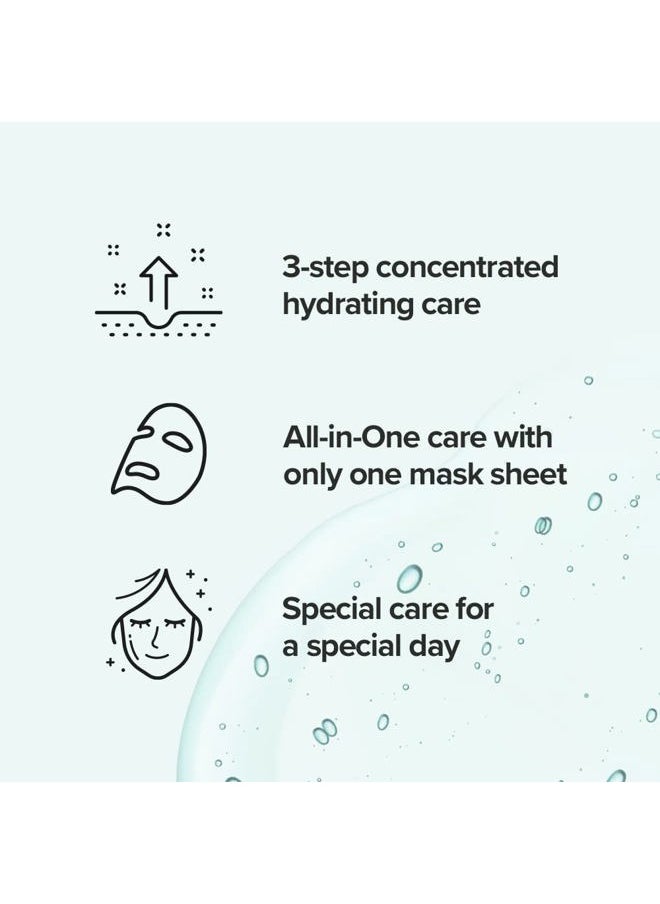 JMsolution Marine Luminous Pearl Deep Moisture 3 Step Skin Care Facial Mask - Korean Skincare - boosting Brightening Moisturizing-10 Sheets for Dry Skin  - Image 3